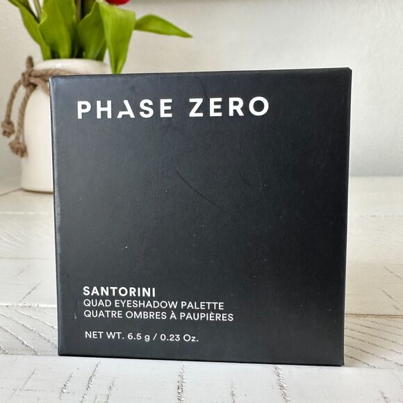 NEW Phase Zero Quad Eyeshadow Palette SANTORINI 6.5g Matted and Shimmer Shades - Picture 2 of 5